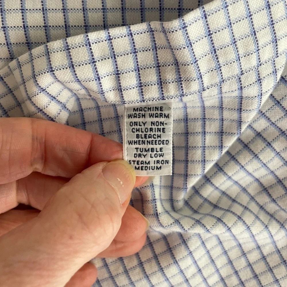Ralph Lauren Mens Windowpane Check Blake Shirt Size XL Button Down Office Preppy